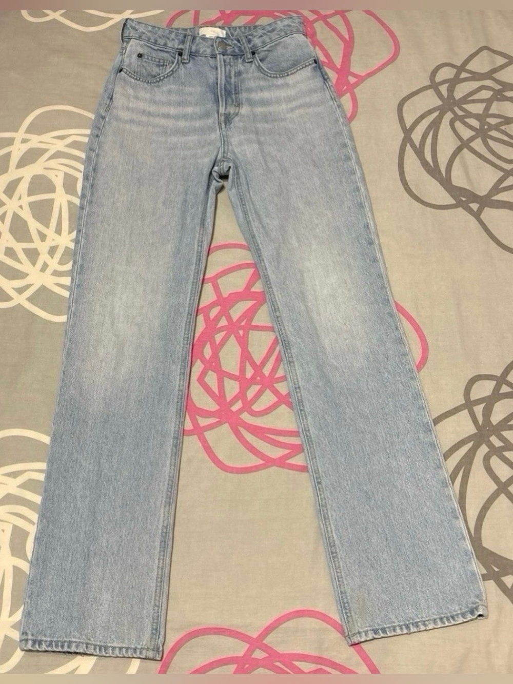 H&M Light Wash Baggy Jeans
